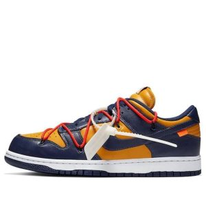 나이키 x 오프화이트 덩크 로우 유니버시티 골드 미드나잇 네이비 CT0856-700